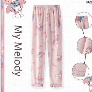 NWT My Melody Fluffy PJ Pants